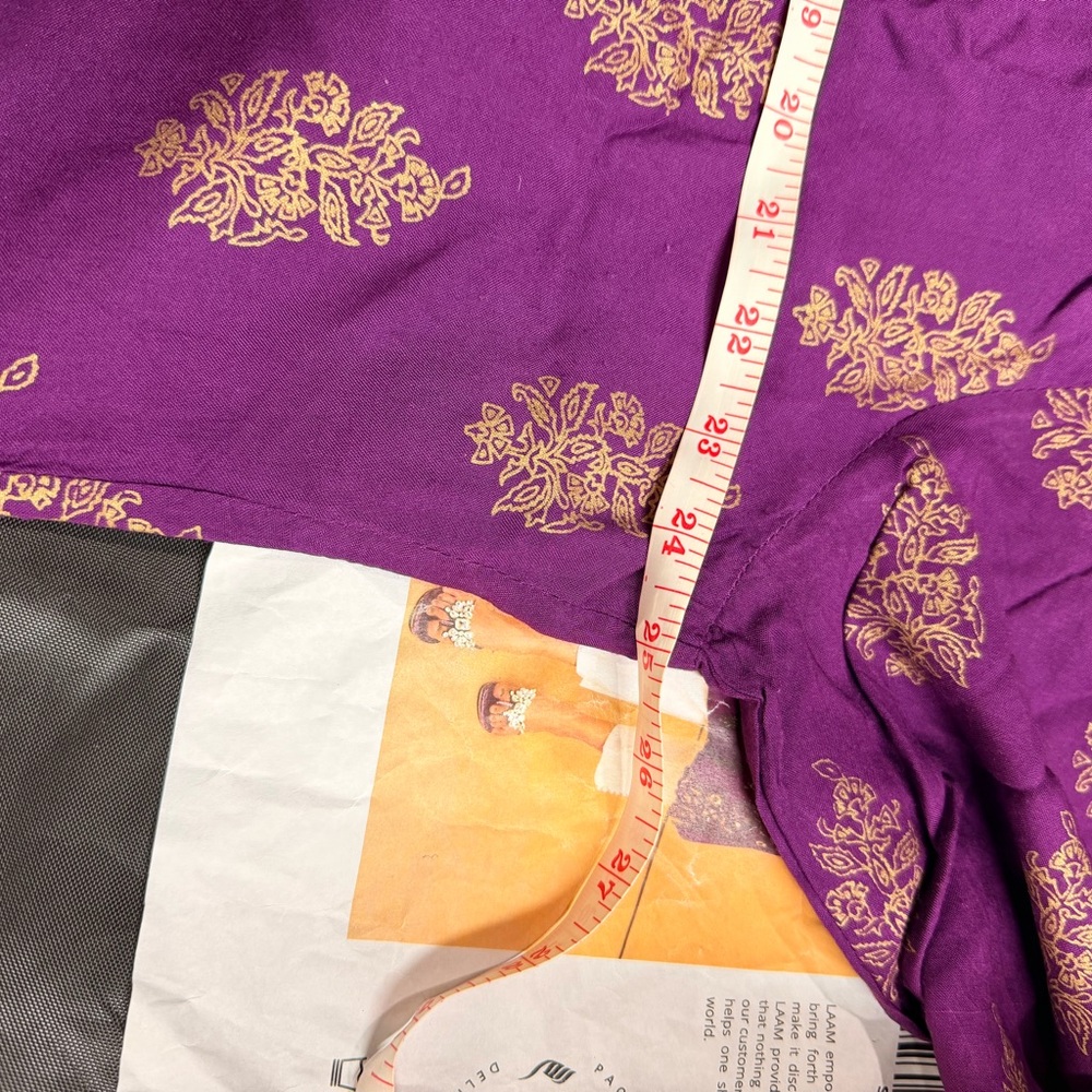 New XL Pakistani Designer Purple Dress - Picture 7 of 10